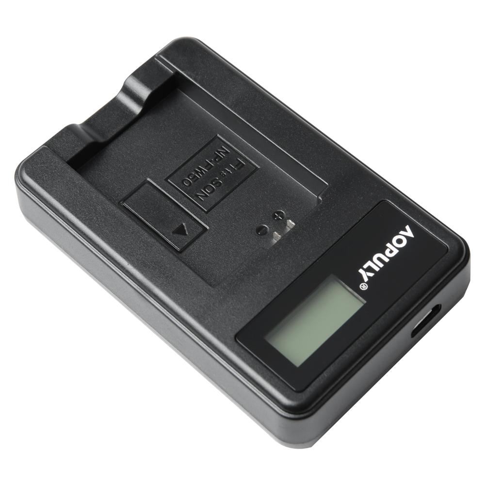 NP-FW50 NP FW50 Pin Màn Hình LCD Sạc USB Cho Máy Ảnh Sony BC-VW1 BC-TRW A7 ILCE-7 A7K ILCE-7K A7M2 A7R ILCE-7R A7S A5000