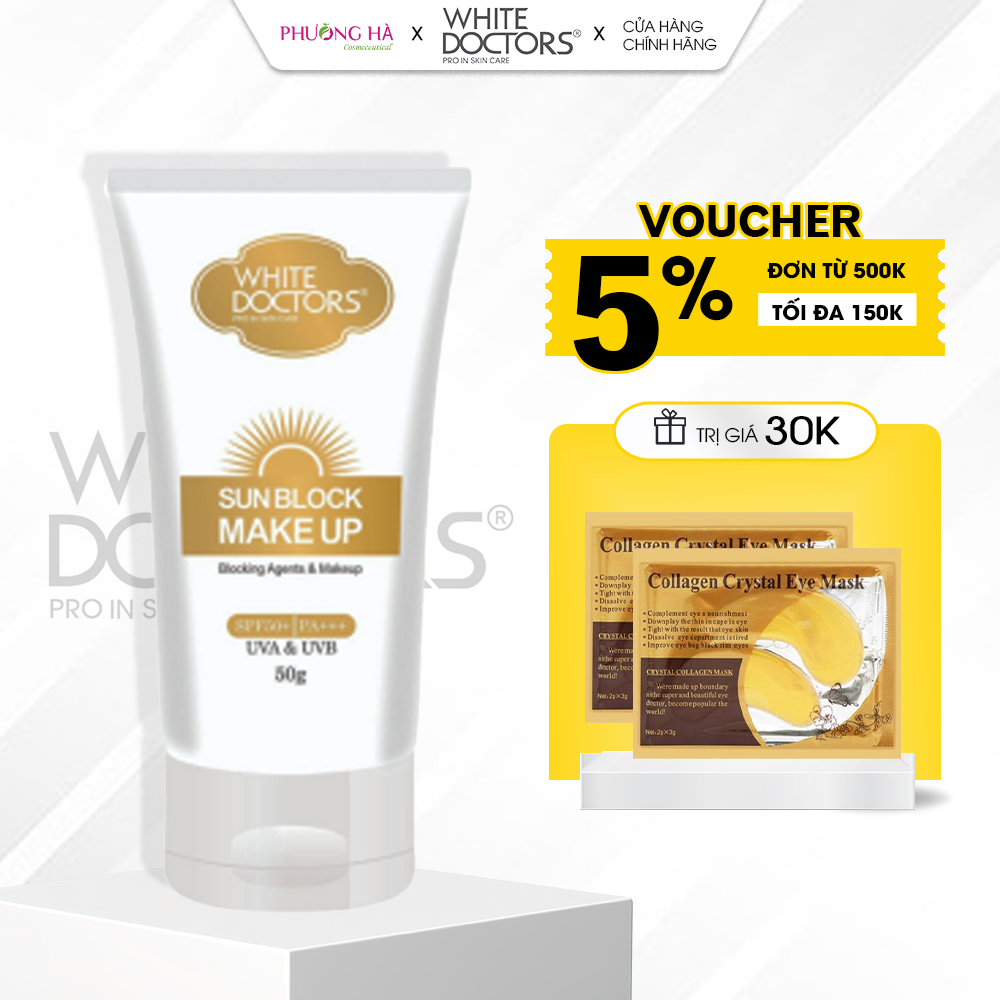 Kem Chống Nắng Trang Điểm White Doctors SunBlock Makeup 50gr