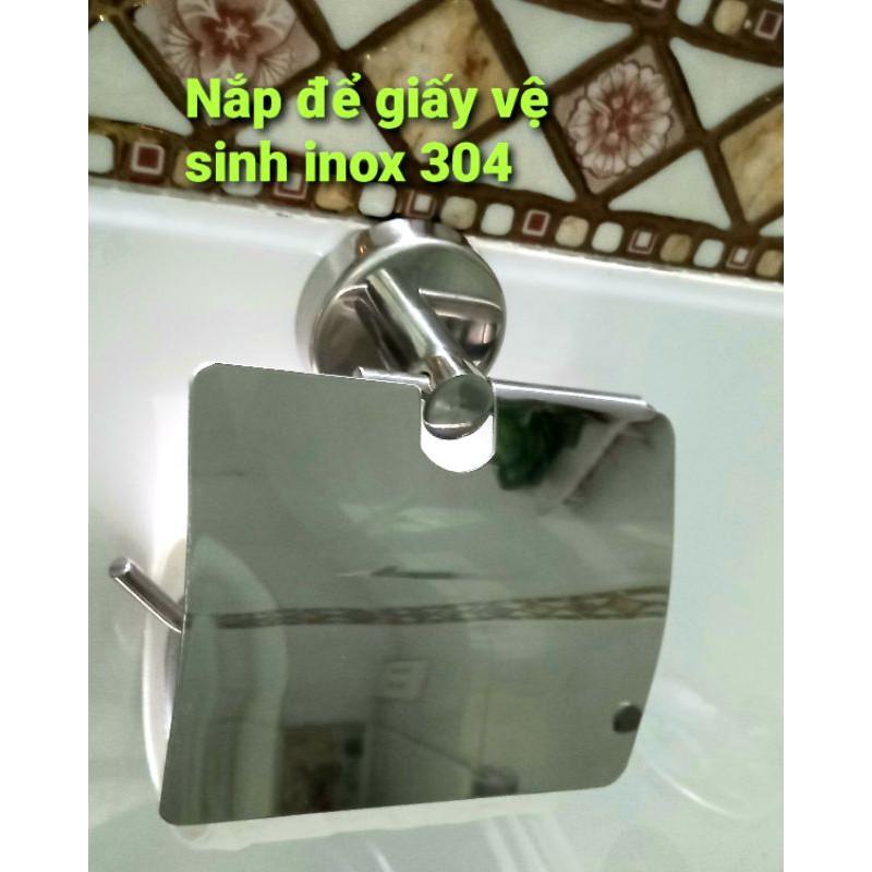 Nắp để giấy vệ sinh inox 304 đặc. rất cứng cáp và an toàn khi sử dung.