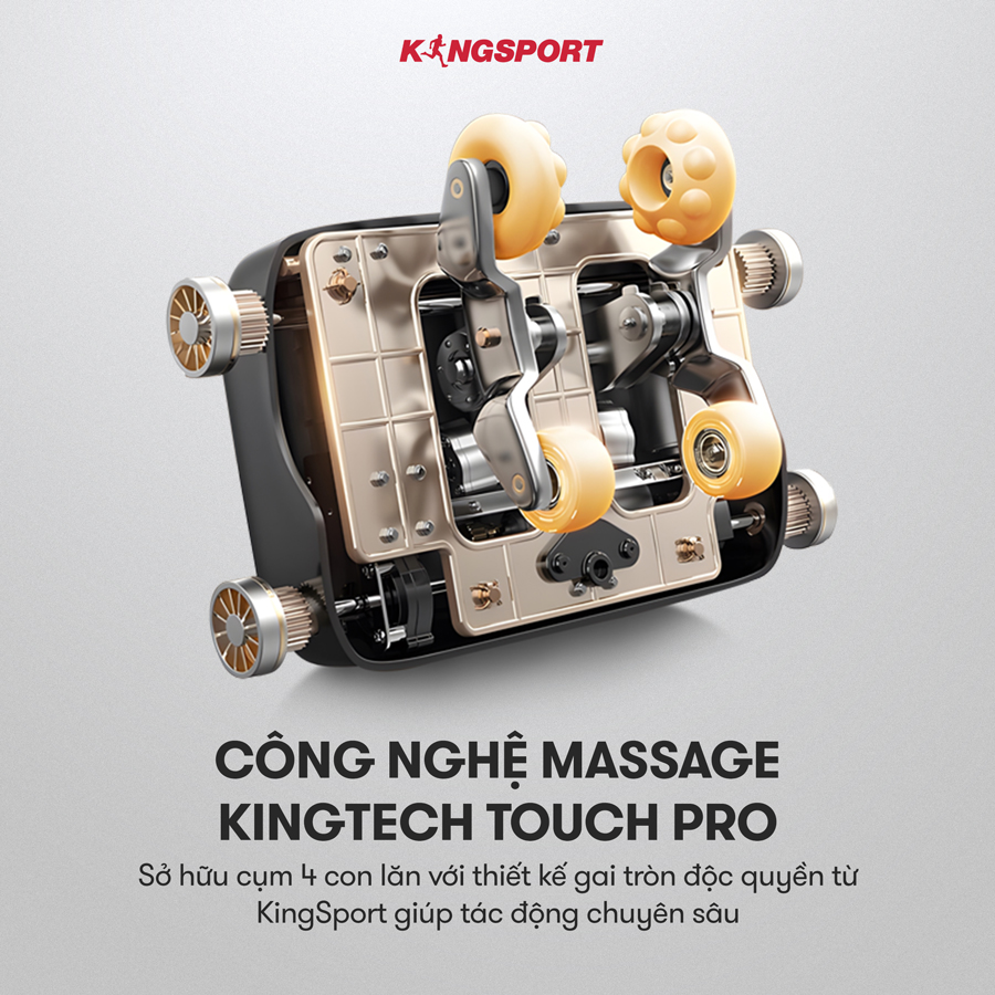 CHỈ GIAO MIỀN NAM I Ghế massage KINGSPORT G92 cao cấp con lăn 3D với 20 bài tập, chế độ quét cơ thể thông minh, túi khí massage chân cao