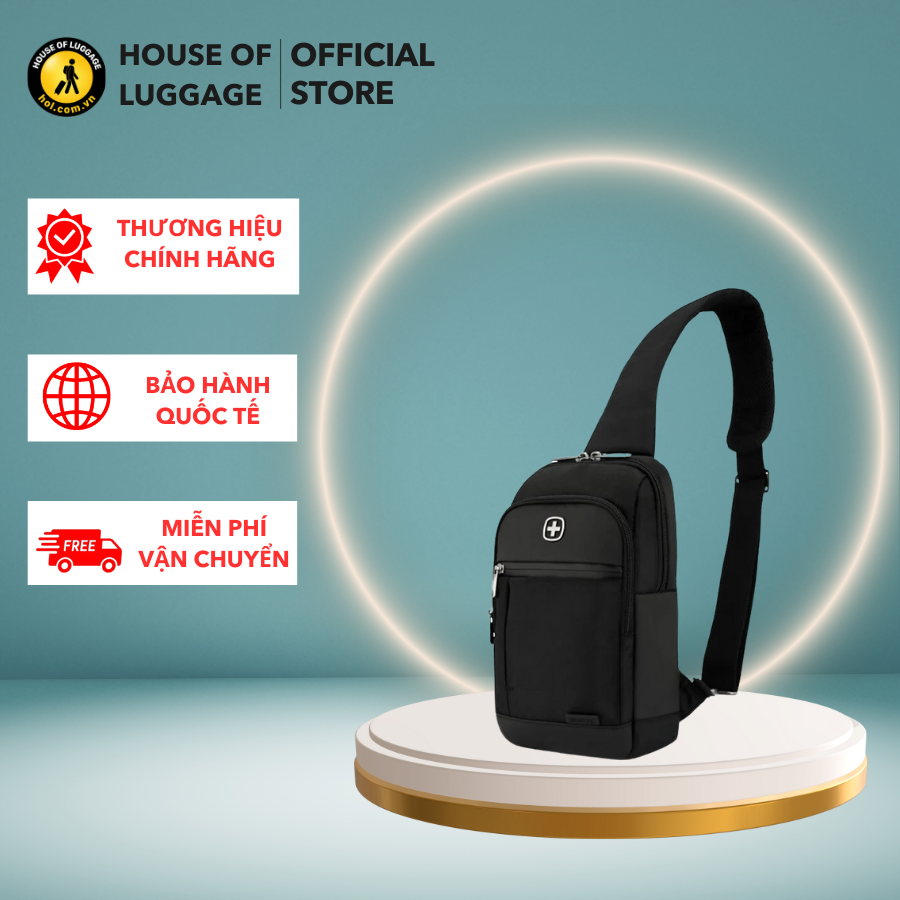 Túi Đeo Chéo Reload Wenger - Thụy Sĩ Chất Liệu Vải Mật Độ Cao Bền Chắc Được Phủ Chống Thấm Nước Nội Thất Rộng Rãi, Nhiều Ngăn Đa Năng, Tích Hợp Móc Chìa Khóa Tiện Dụng