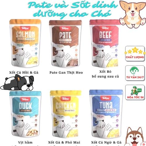 Pate và sốt  dành cho chó Tell Me dinh dưỡng, thơm ngon, nhiều vị