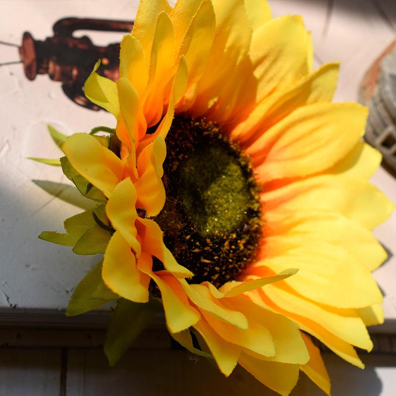 Hoa Hướng Dương Giả 13cm Trang Trí Đa Năng
