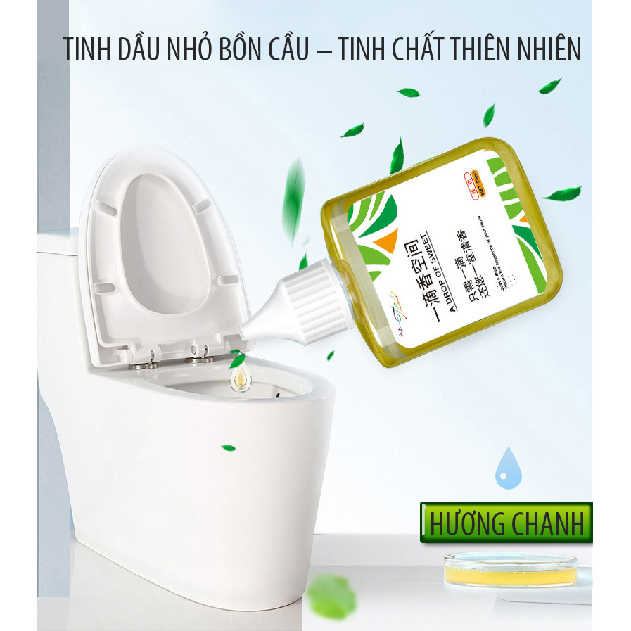 TINH DẦU NHỎ BỒN CẦU – TINH CHẤT THIÊN NHIÊN  – CHO NHÀ TẮM THƠM MÁT CẢ NGÀY