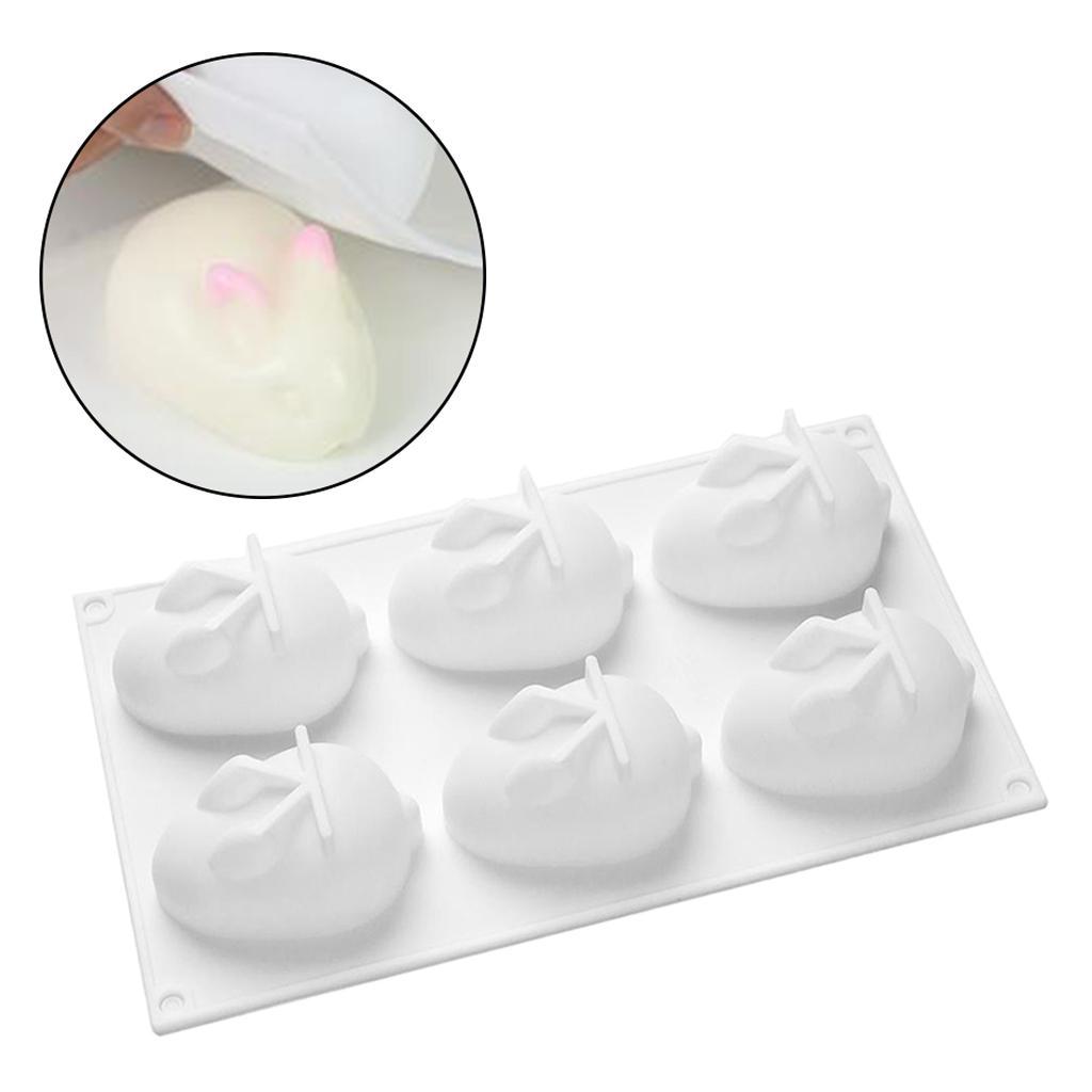 Silicone Cake Molds Rabbit Shape Non Stick Soap Pastry Cake Dessert Decor