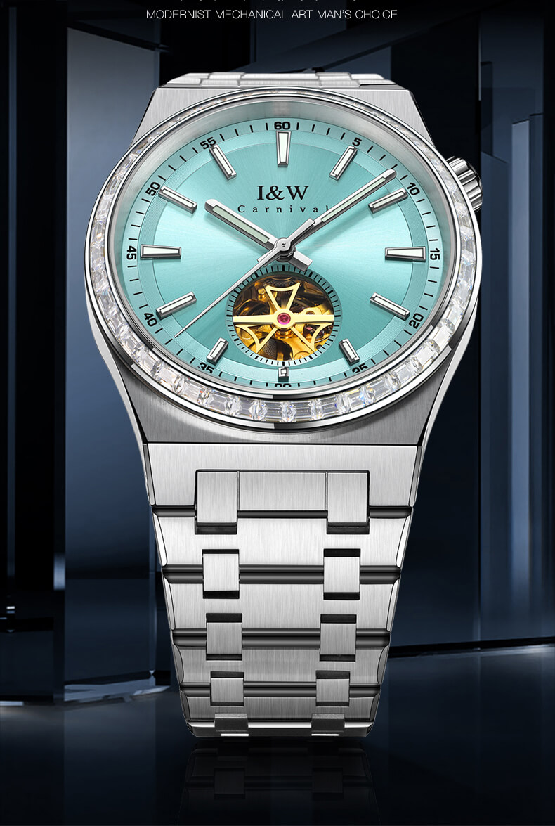 Đồng hồ nam chính hãng IW Carnival IW761G-1 ,kính sapphire,chống xước,chống nước 50m,Bh 24 tháng,máy cơ (automatic)