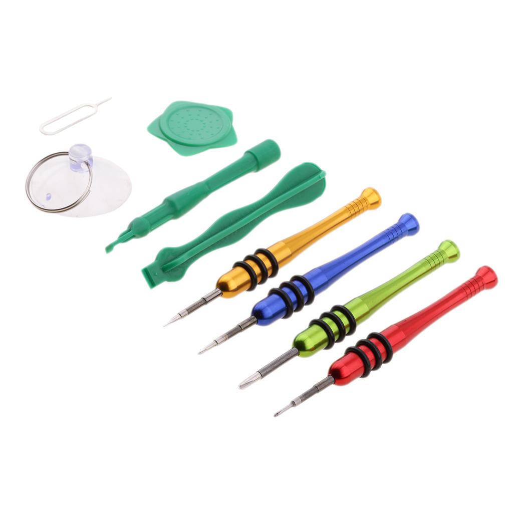 9 in 1 Universal Portable Opening Tool Disassemble Kit Including 4 Different Screwdriver,Plastic Pry Bar for Apple iPhone Smart Phones and Tablets,Laptops