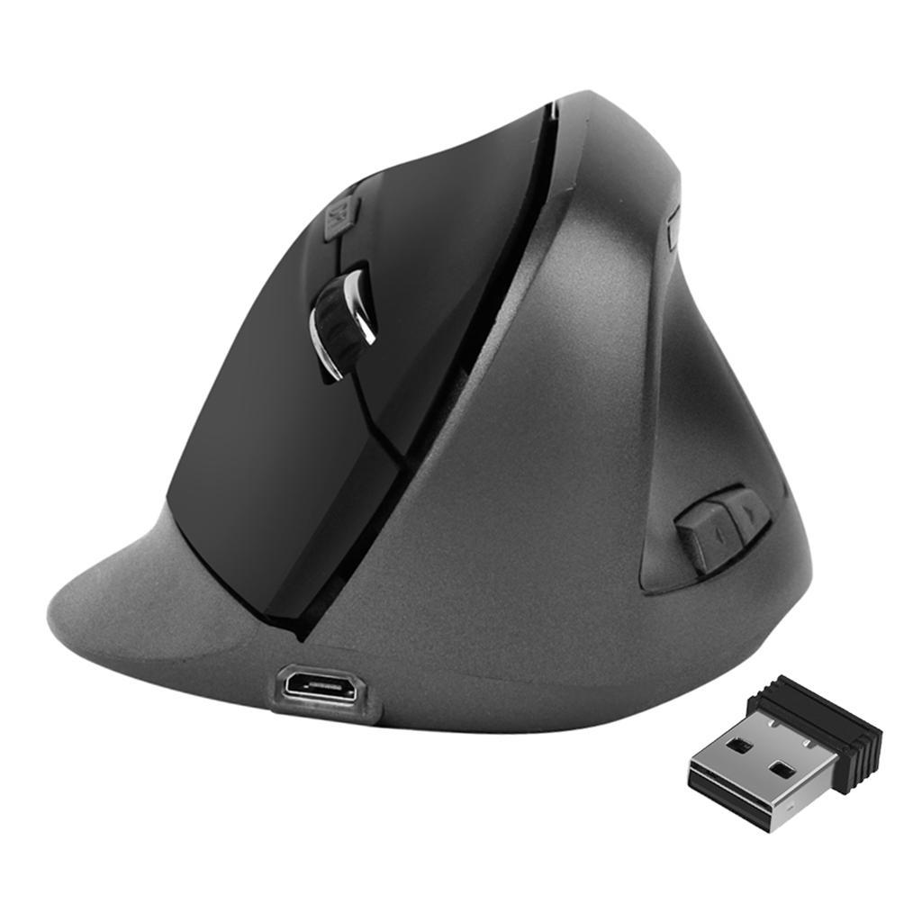 2PCS Wireless USB Gaming Mouse Optical Vertical Mice Easy to Use