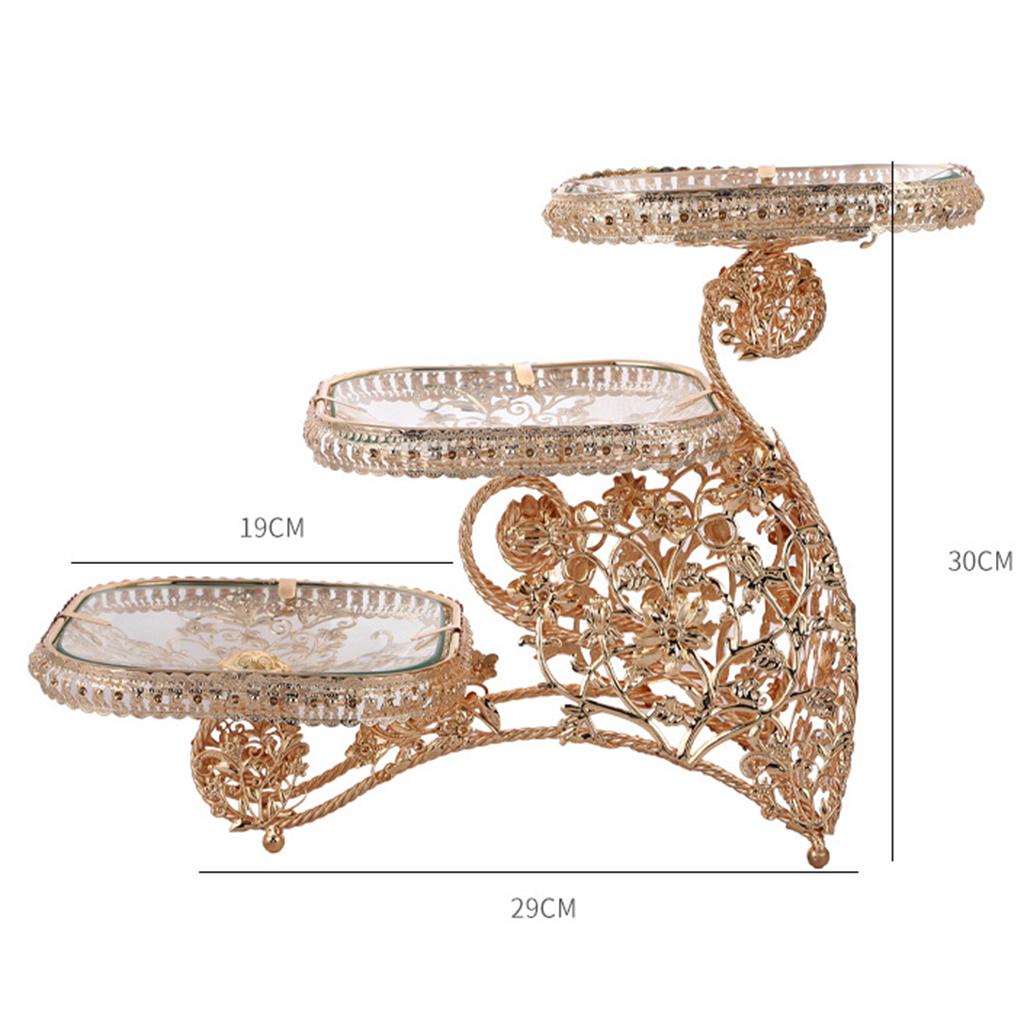 Luxury Fruit Bowl Creative Fruit Basket Bowl Stand for Home Wedding Holiday Party Decor