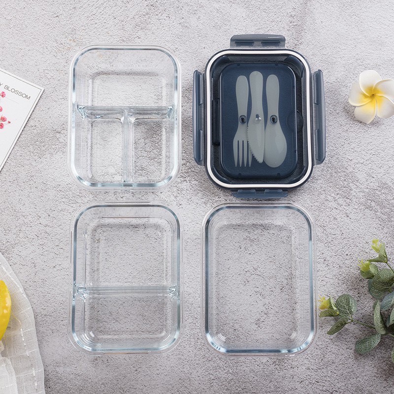 Hộp Đựng Thủy Tinh Lock & Lock Set 3 Cái LUXURY - Hàng Nhập Khẩu