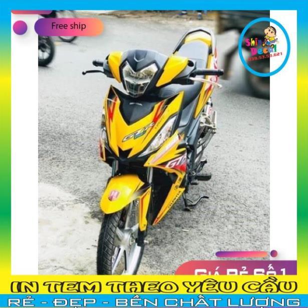 Tem rời Winner GTR dán xe vàng