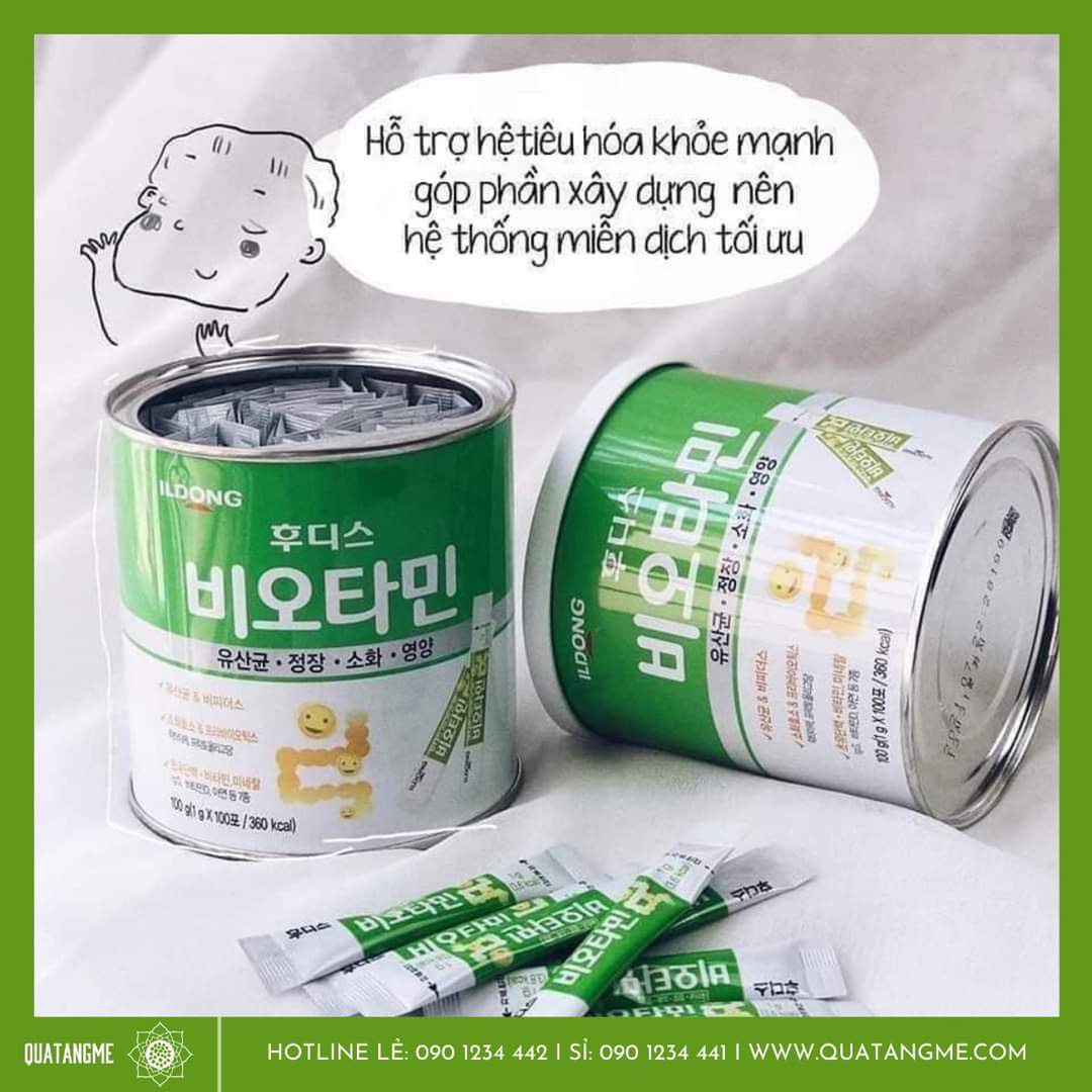 Men vi sinh Ildong Foodis Hàn Quốc hỗ trợ tiêu hóa, hấp thụ dinh dưỡng, Bổ sung vitamin và khoáng chất từ sữa non - QuaTangMe -3 hộp