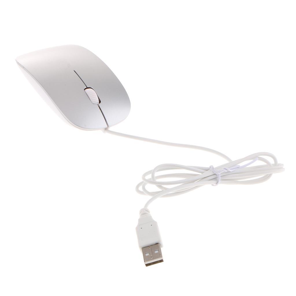 Thin Slim USB Optical Mouse for PC Laptop Windows -