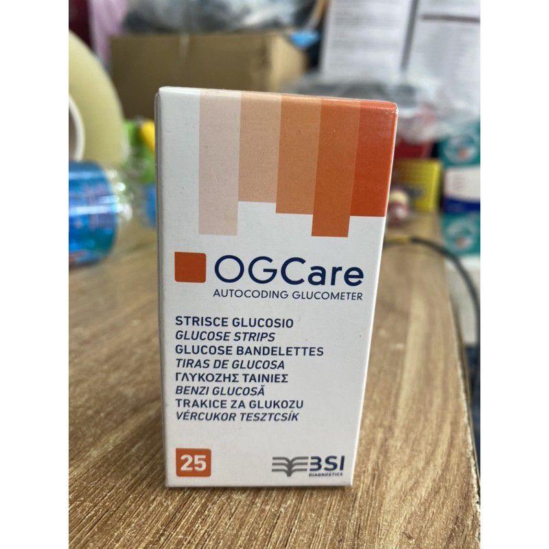 Que thử tiểu đường OGCARE hộp 25 que - Date xa (Chính hãng)