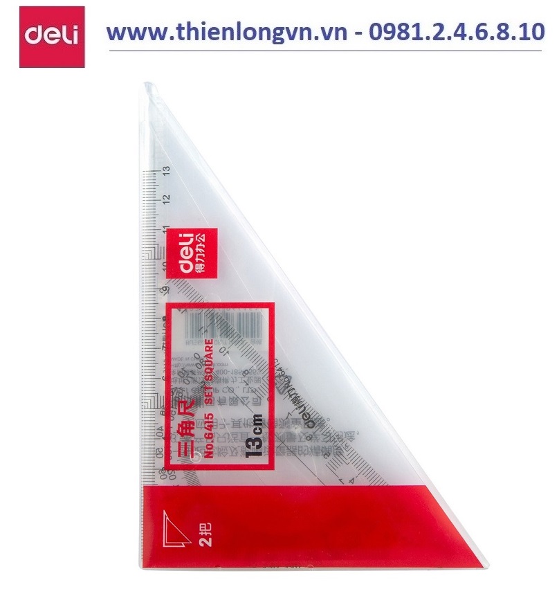 Bộ thước eke 13cm Deli 6415