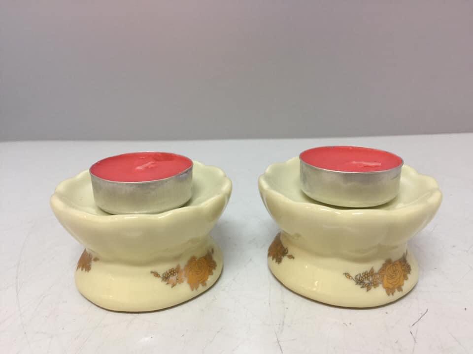 Đôi chân đế để nến thờ bằng sứ KH18594