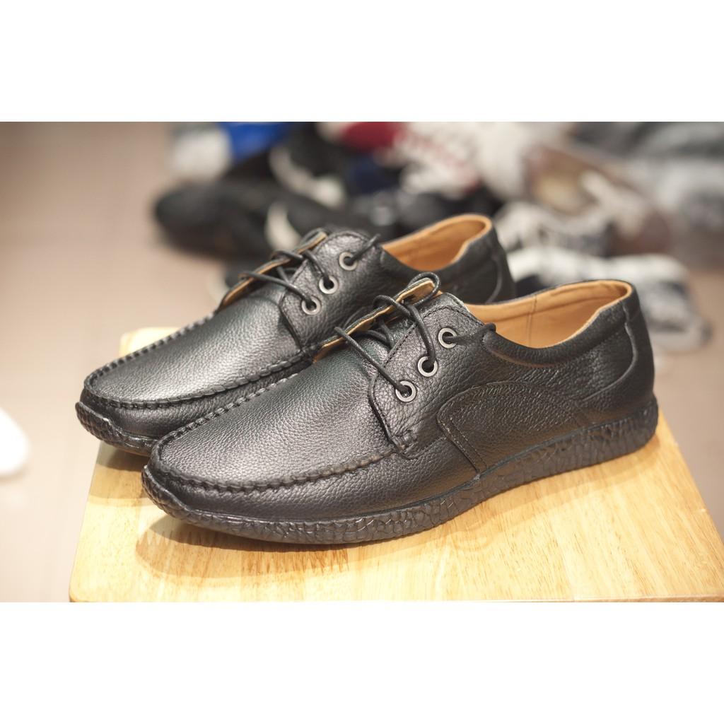 Giày lười buộc dây L452 màu đen lẻ size 41,42 xả 199k