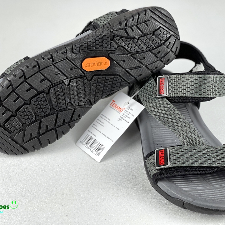 Giày sandal, dép sandal nam Teramo đế cao su nguyên chất, siêu nhẹ, quai dù chắc chắn, đế có rãnh chống trượt an toàn, TRM HỌA TIẾT 3 quai