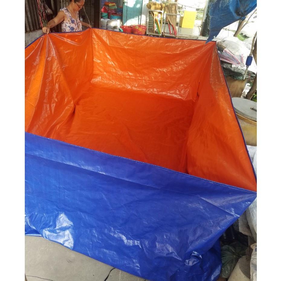 Bể bạt nuôi cá, lươn, ếch, ... làm bể tắm cho trẻ con. kích thước 2x3x1m và 2x4x1m
