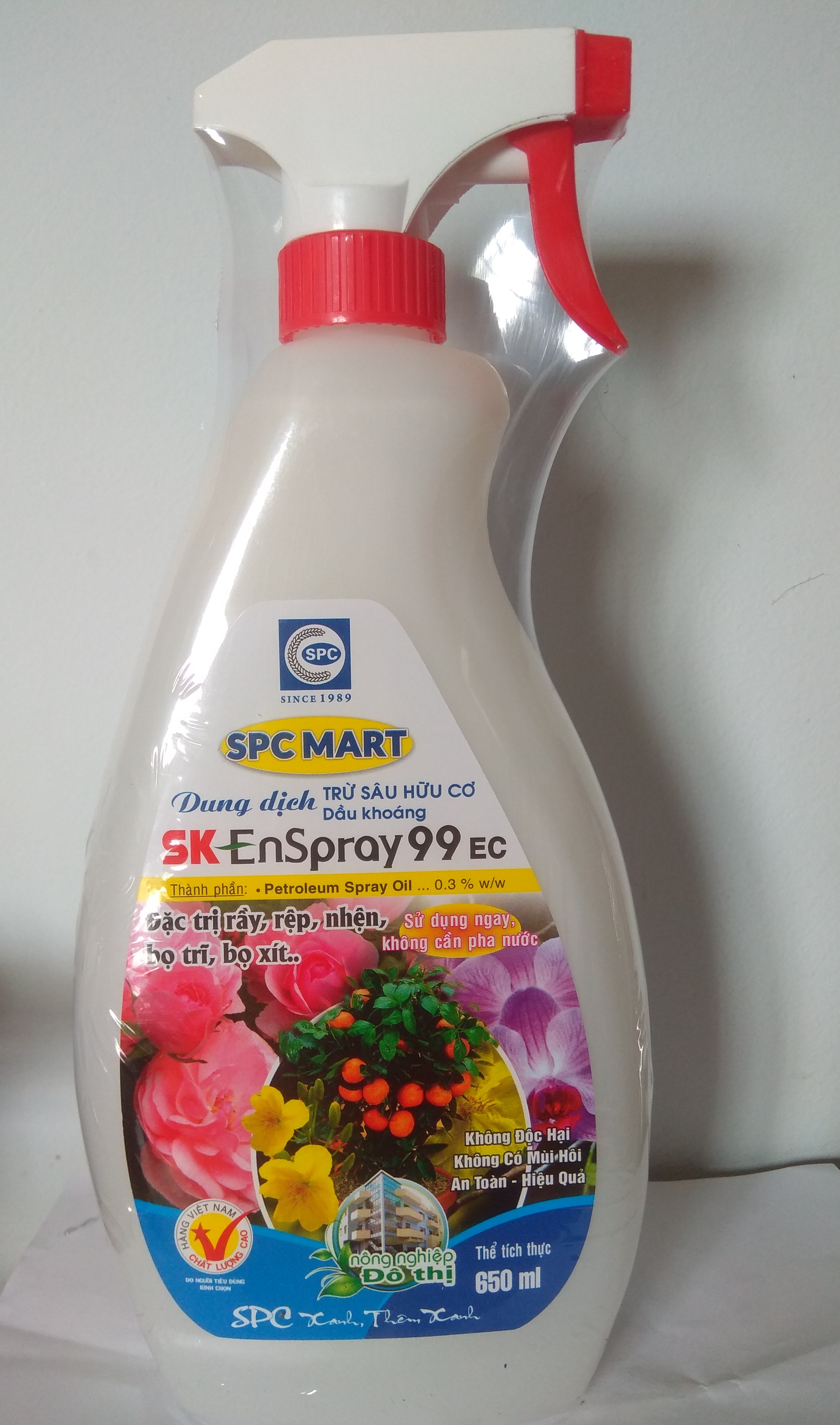 Dầu khoáng SK Enspray 99 trừ bọ trĩ và nhện đỏ - chai XỊT 650ml