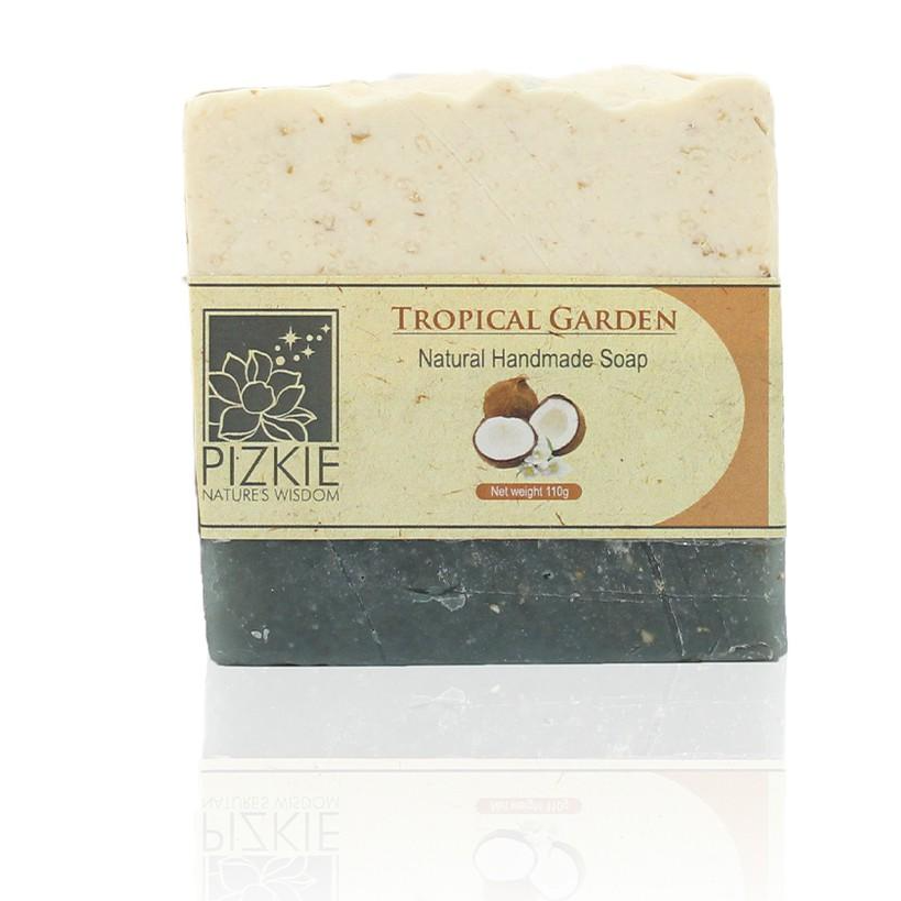 Xà Phòng Thiên Nhiên TROPICAL GARDEN SOAP PIZKIE - 110gr