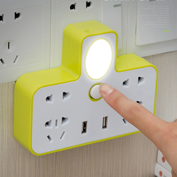 Ổ Điện 3 Chấu Đa Năng Usb Có Đèn