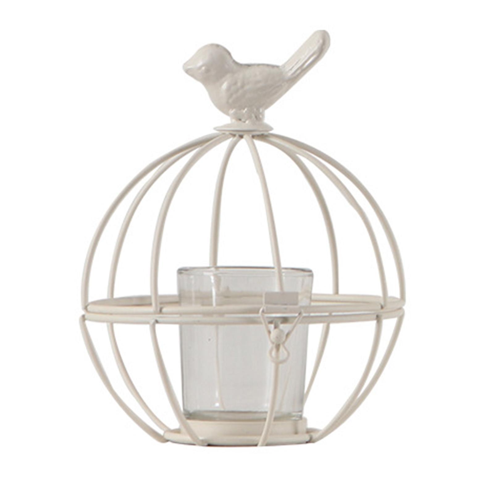 Candle Holder Bird Cage Vintage Style  Decor