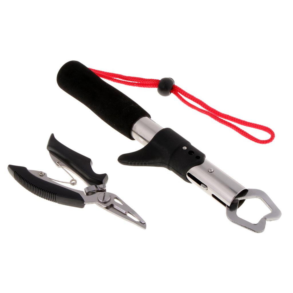 Holder Lip Gripper Fishing Pliers Clamp Hook Remover Line Braid Cutter