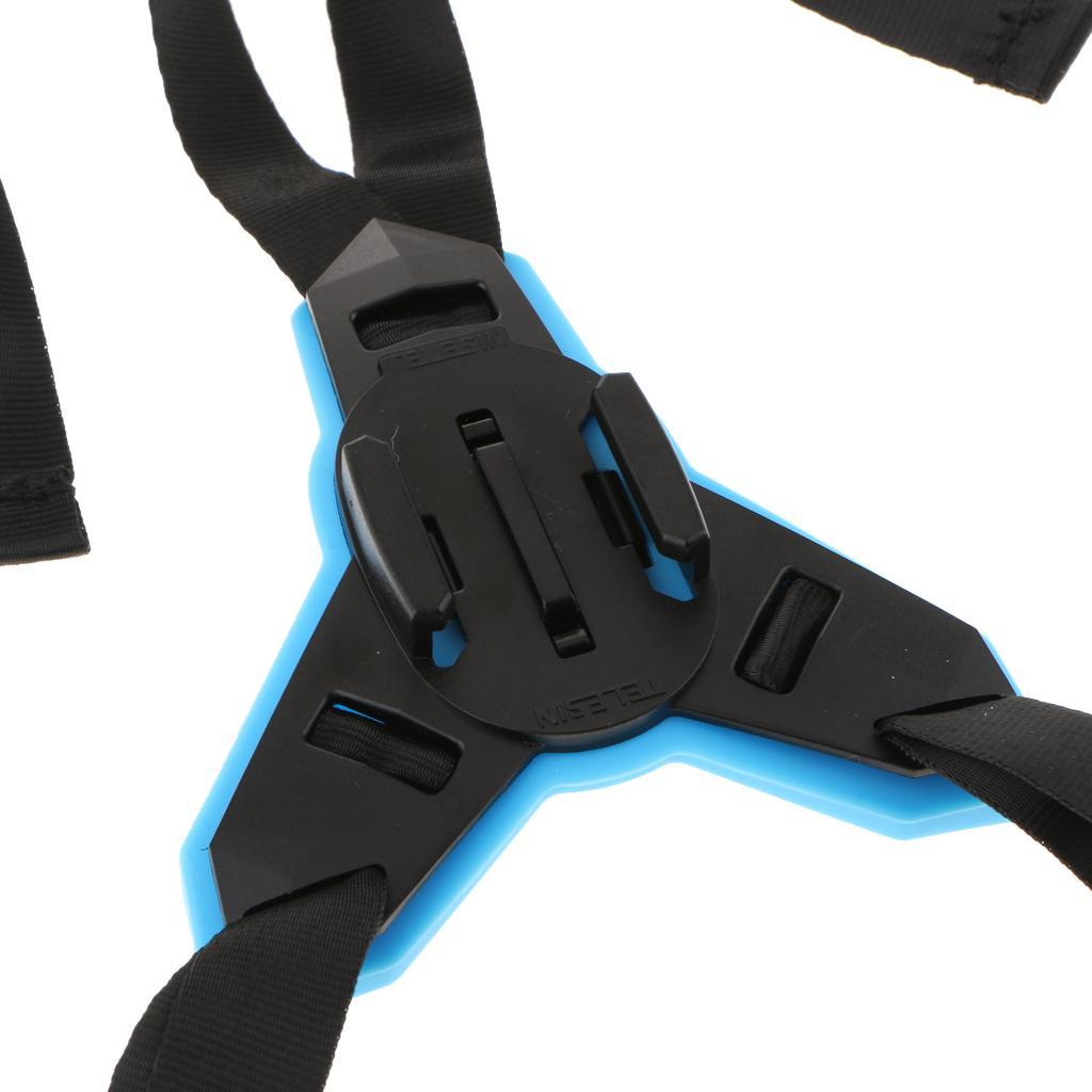 Helmet Strap Mount Motorcycle Front Chin Mounting For GoPro SJCAM, AKASO, Campark, Polaroid, YI Action Camera Helmet Mount Curved