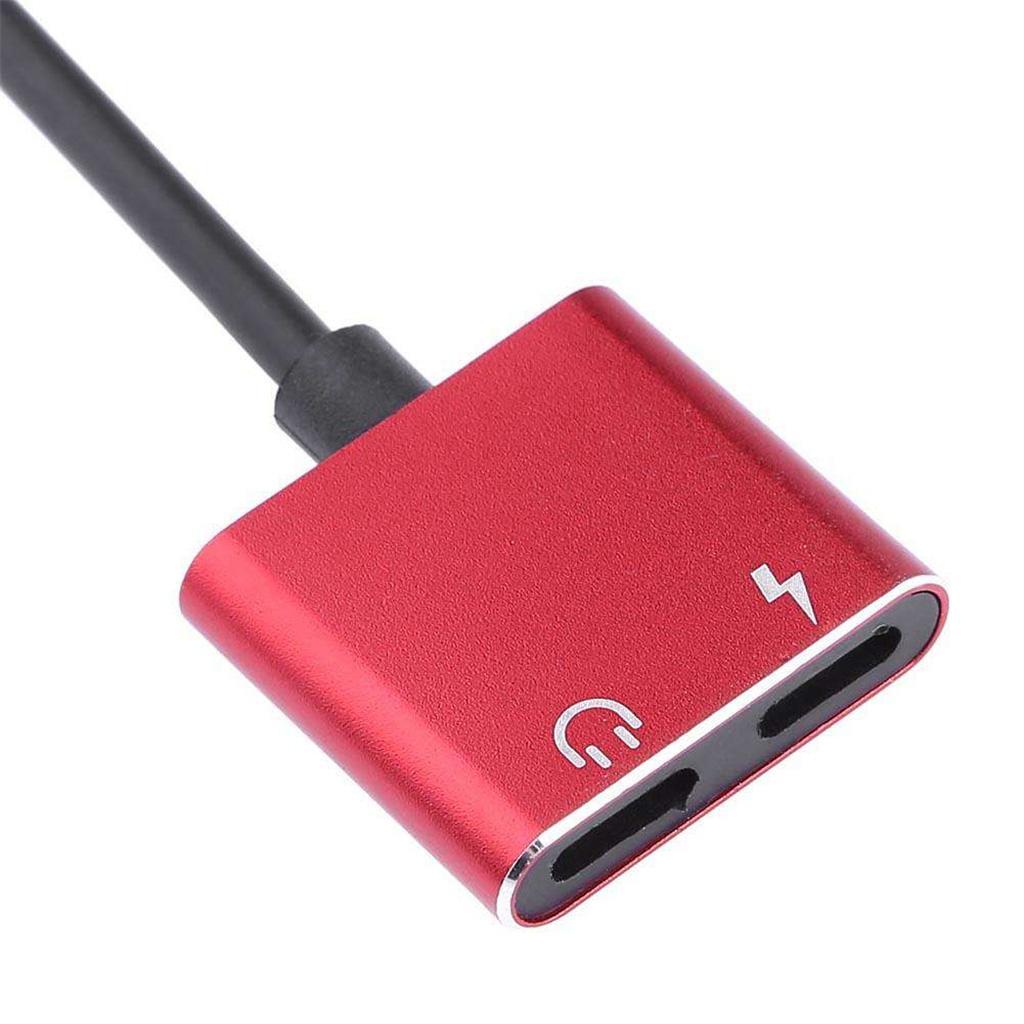 2 in 1 Headphones Adapter Audio Charging Splitter Cable for iPhone iPad