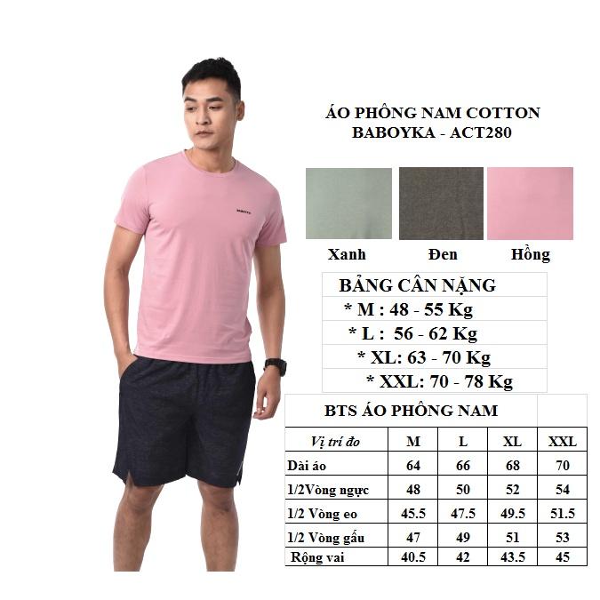 Áo phông nam chất COTTON 100% LOGO Thương Hiệu BABOYKA phog cách trẻ trung năng động