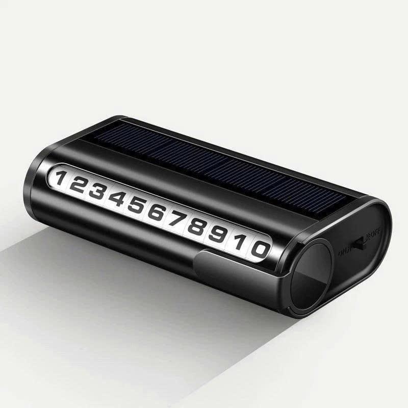 Bảng ghi số điện thoại năng lượng mặt trời số xoay đặt tablo xe hơi có đèn led- Bảng số đỗ xe ô tô