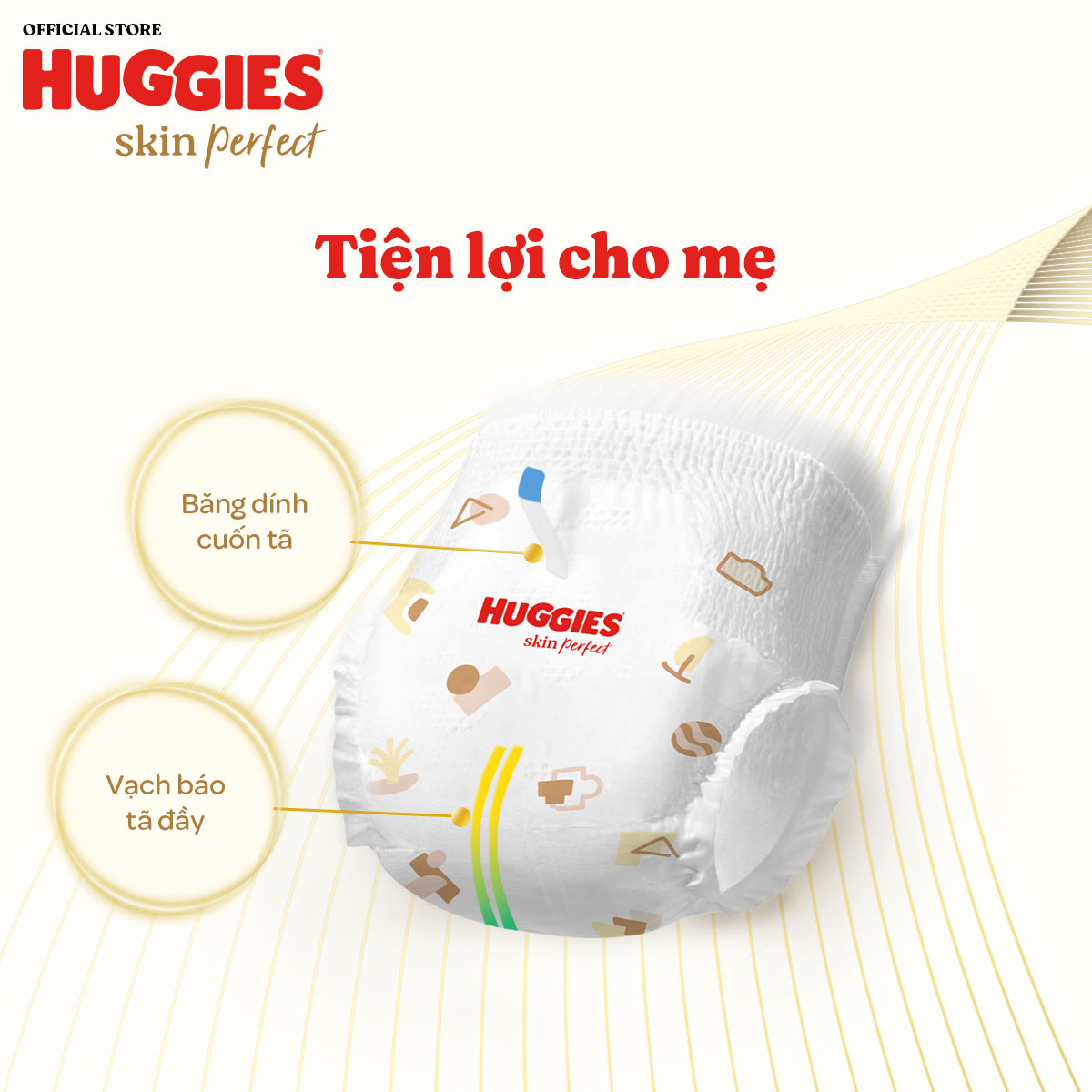 Combo 3 gói Tã/ Bỉm quần Huggies Skin Perfect M/L/XL/XXL Super Jumbo Với 2 Vùng Thấm Giảm Kích Ứng Da