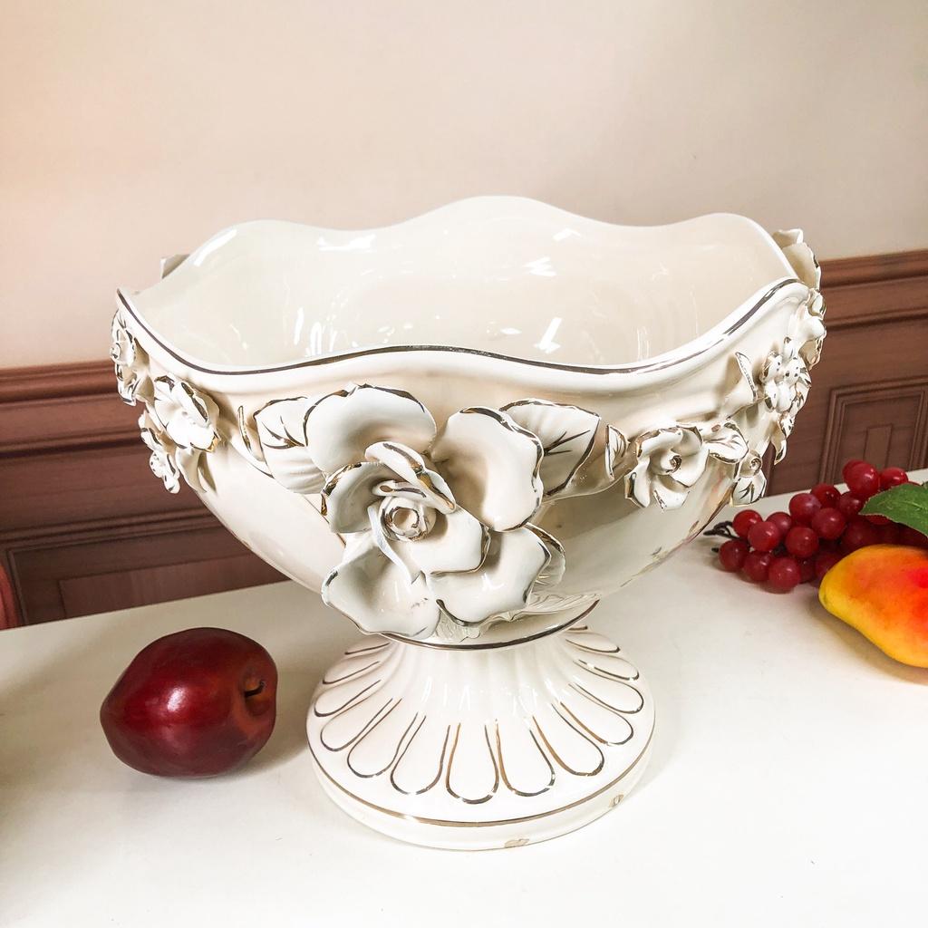 Đĩa quả Chân Cao Tân Cổ Điển Sang Trọng Cbsale-DQ6