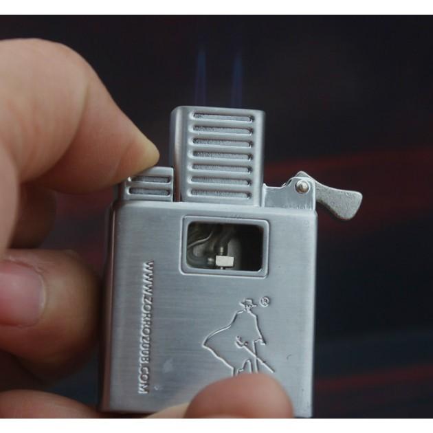 BẬT LỬA 2 MÁY KHÒ CỰC MẠNH THIẾT KẾ KIỂU RUỘT ZIPPO CỰC NGẦU(XAI GAS LỬA KHÈ)