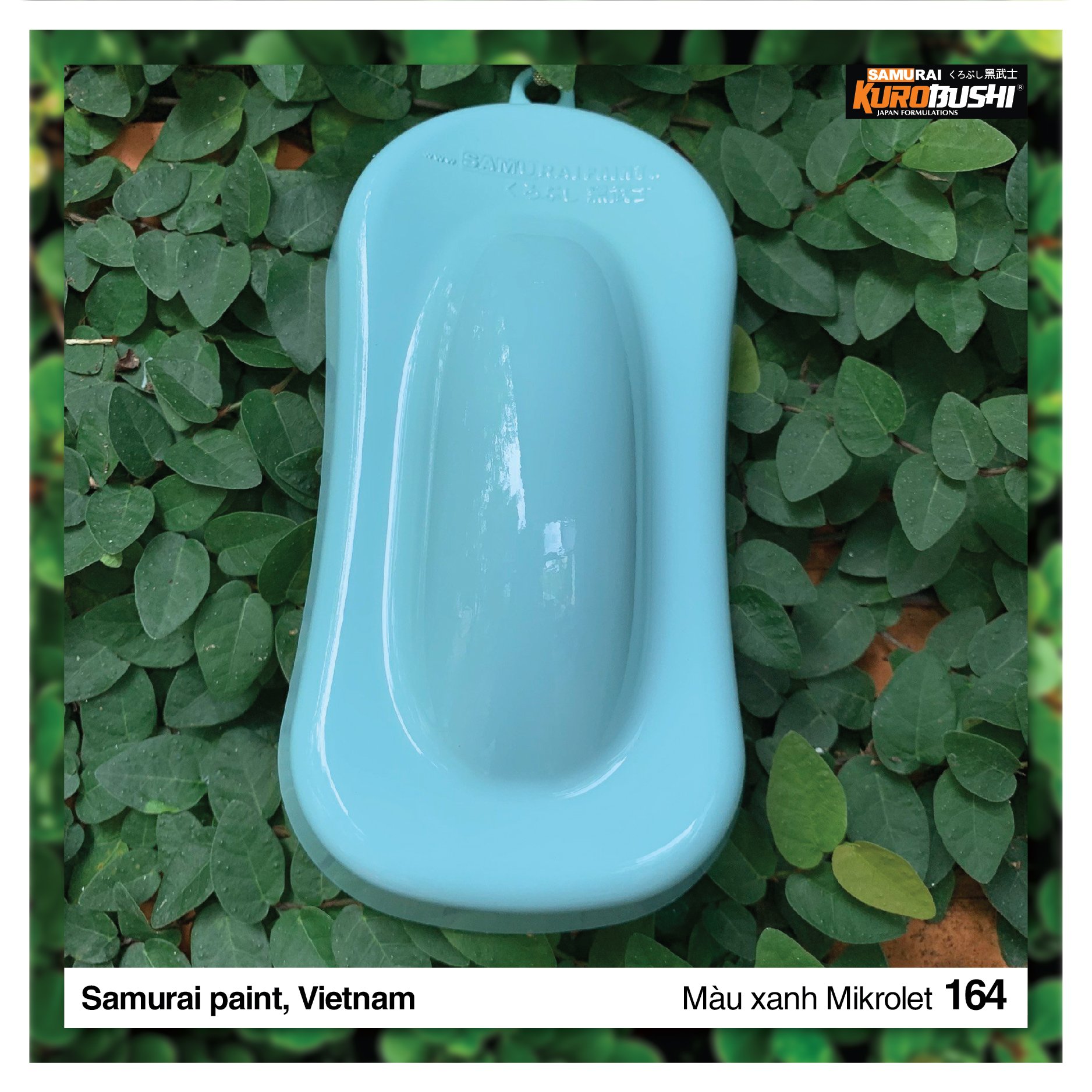 Sơn xịt Samurai Kurobushi - MÀU XANH MIKROLET 164 (400ml)