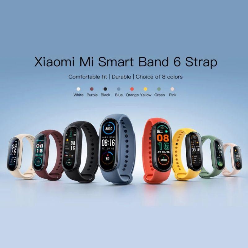 Dây Đeo Cao Su Thay Thế Cho Xiaomi Mi band 6 Siêu Mềm