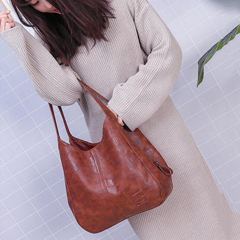 SMOOZA 2020 Mới Vintage Da Túi Xách Cao Cấp Túi Nữ Túi Thiết Kế Thương Hiệu Nổi Tiếng Nữ Túi Lớn Dung Tích Túi Tote Sắc
