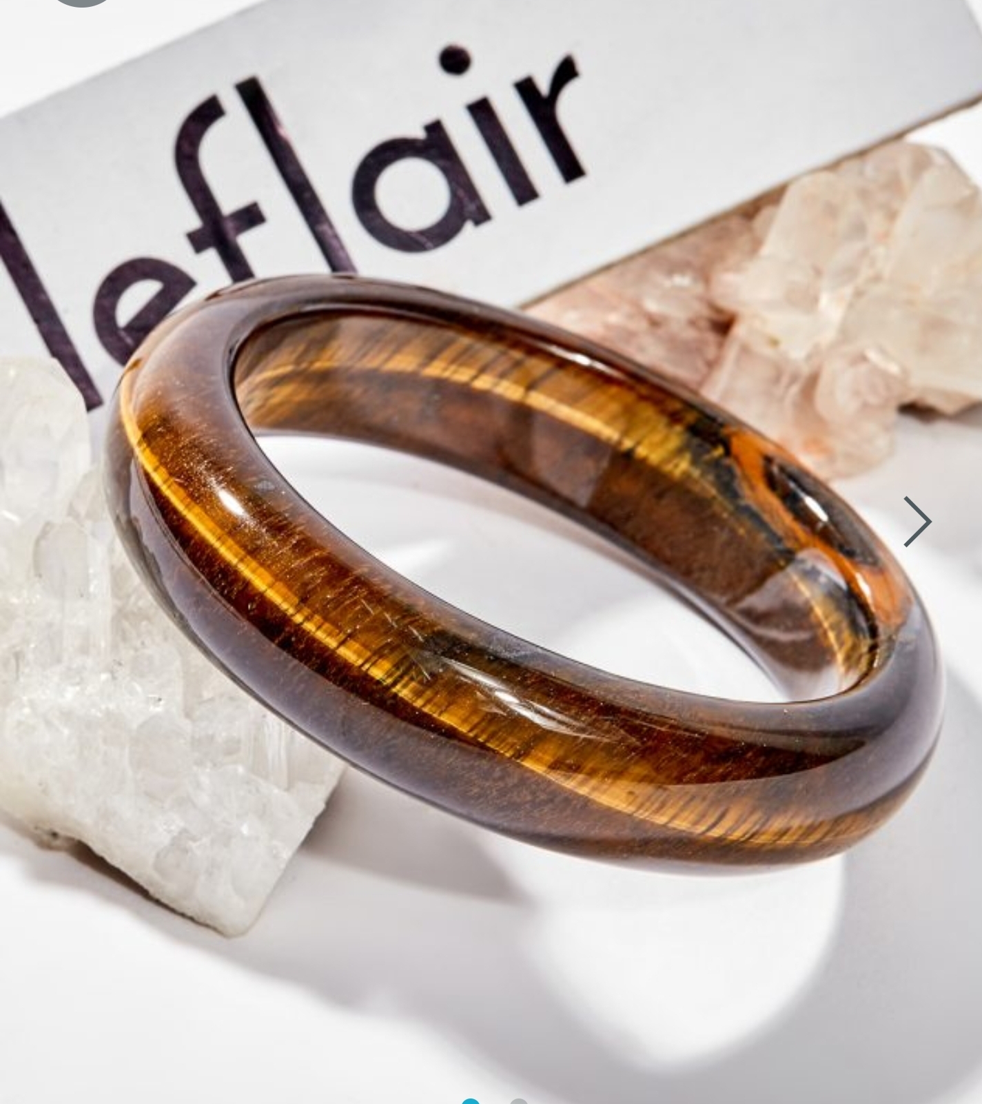 Vòng Tay Opal Mắt Hổ Nâu Vàng 54 mm