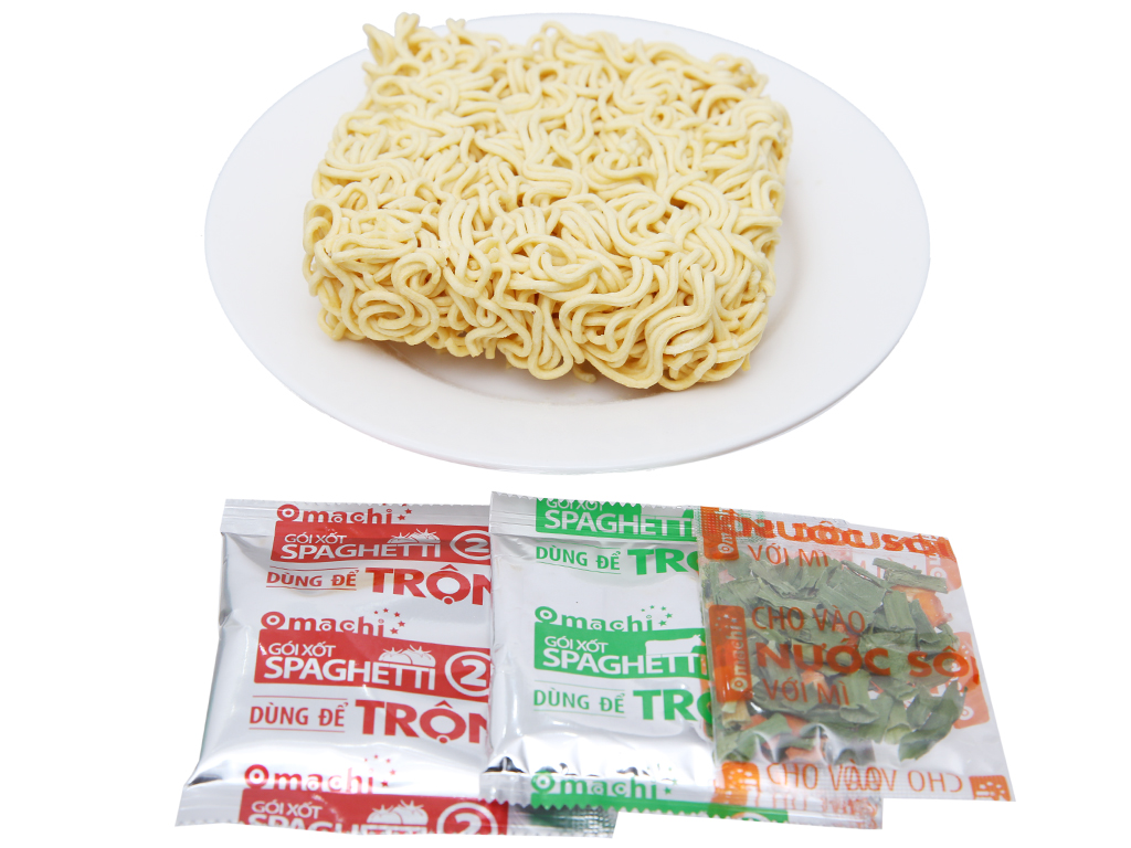 Thùng 30 gói mì trộn Omachi xốt Spaghetti 91g