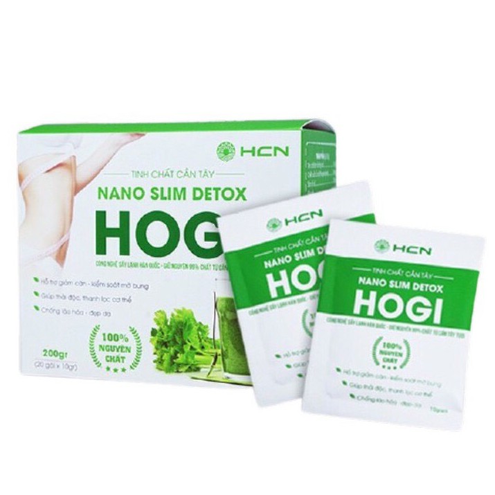 Combo 2 Hộp Tinh Chất Cần Tây Hogi 100% Sấy Lạnh Hỗ Trợ Giảm Cân, Thải Độc Tố, Giảm Mụn, Sáng Da (20 gói 10g/hộp)