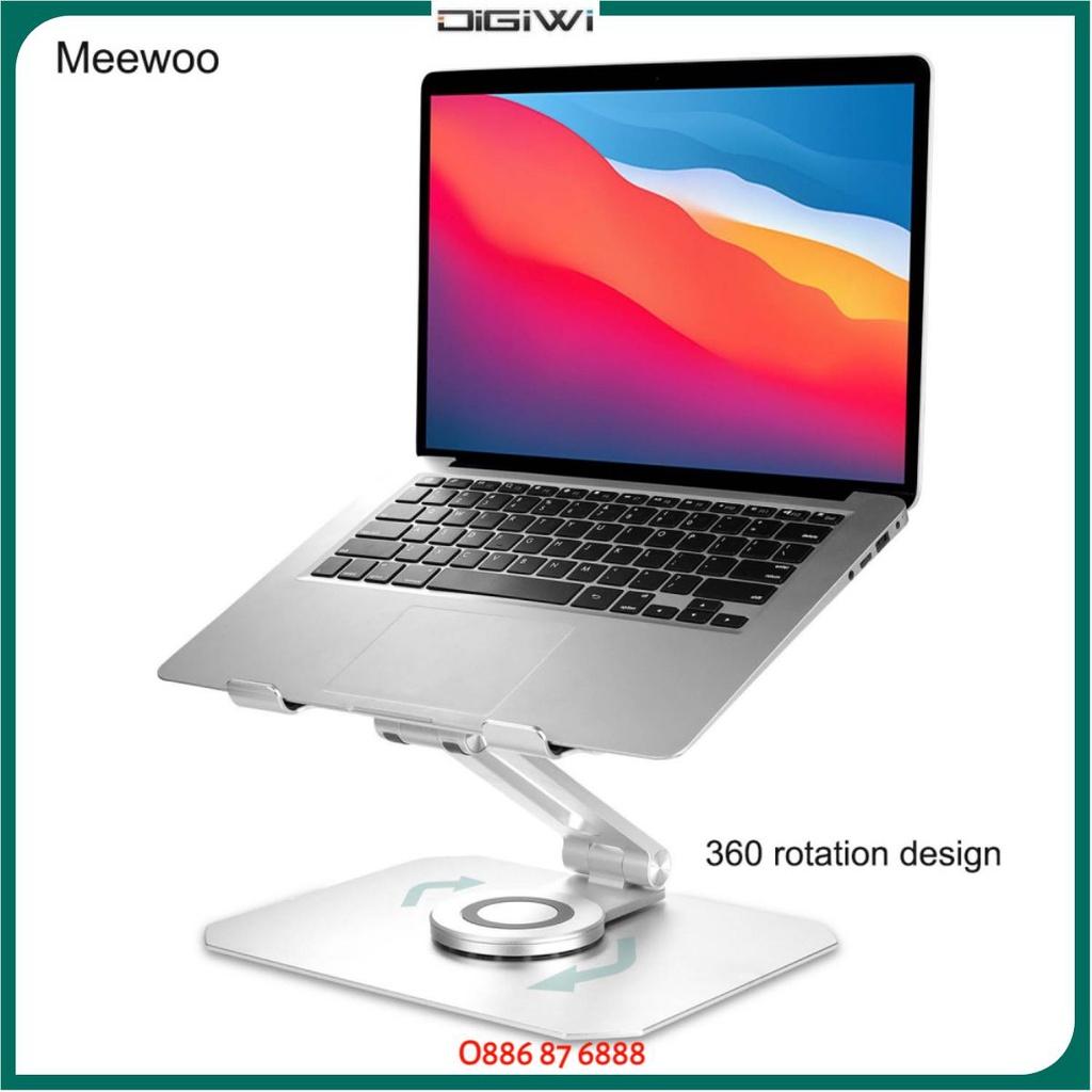 P360 Giá đỡ tản nhiệt có đế xoay 360 độ bằng nhôm có thể điều chỉnh được độ cao cho Macbook Laptop Ipad
