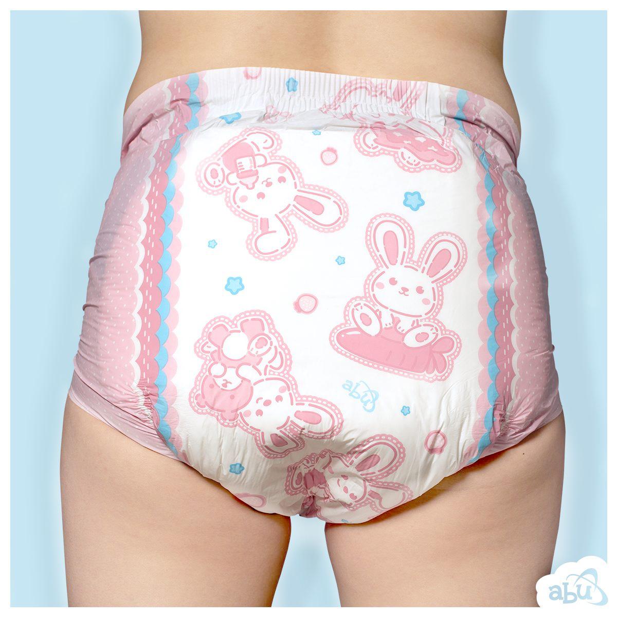 Ddlg Người Lớn Tã Abdl Bebe Màu Hồng Dễ Thương Thỏ Siêu Dày Dùng Một Lần Tã Daddys Cô Gái Ảo Giả Tã Giá Rẻ M/L1pcs