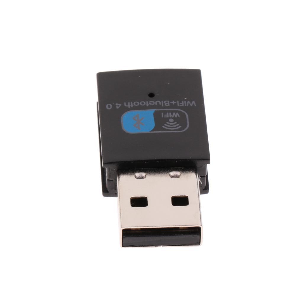 2 IN 1 Bluetooth 4.0 Wireless USB Wifi Network Adapter Dongle Network LAN Card