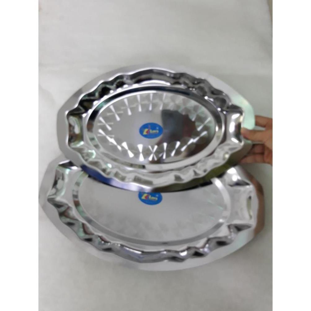 Đĩa Hay Khay INOX, Đĩa Hấp cá cạn hay Đựng Cá Tiện Dụng Có Đủ Size