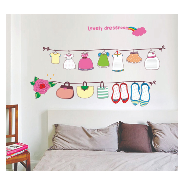 Decal Dán Tường Dây Phơi Đồ EB233