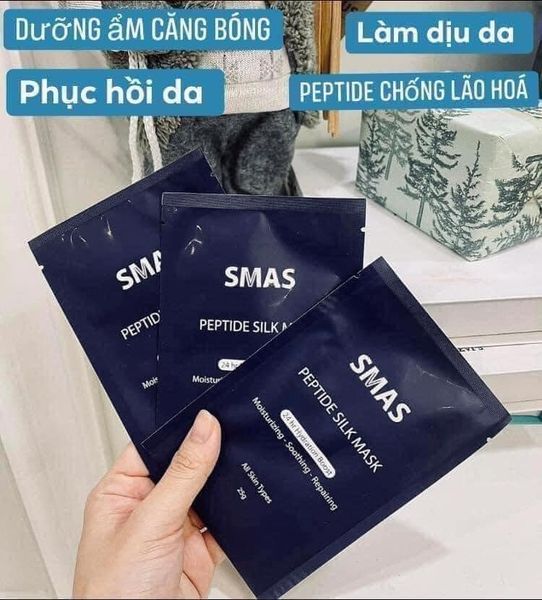 Mặt nạ phục hồi dưỡng ẩm Smas Peptide Silk Mask
