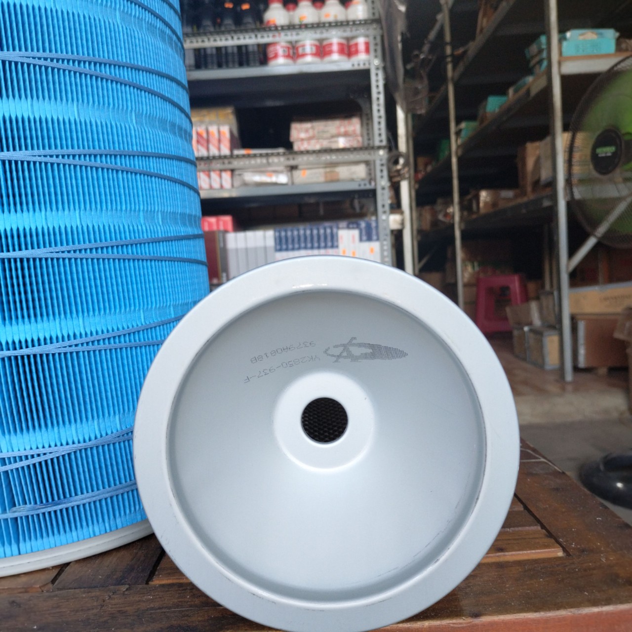Lọc gió động cơ xe tải, xe ben Dongfeng, Shacman. Mã lọc YK2850-937-F/A-2850-AB, kích thước 280*500, có ruột đáy sâu.