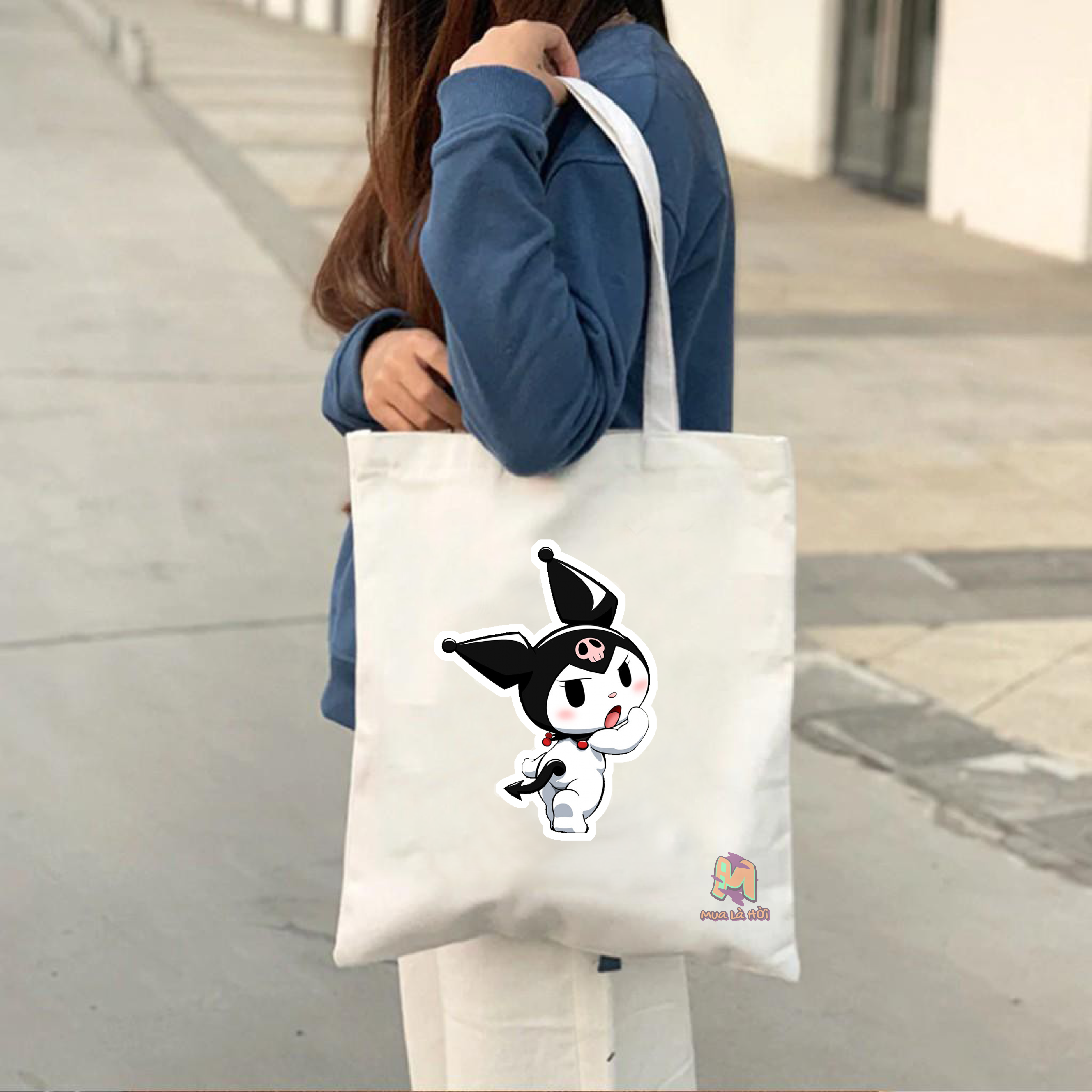 Túi Tote in hình chủ đề Kuromi