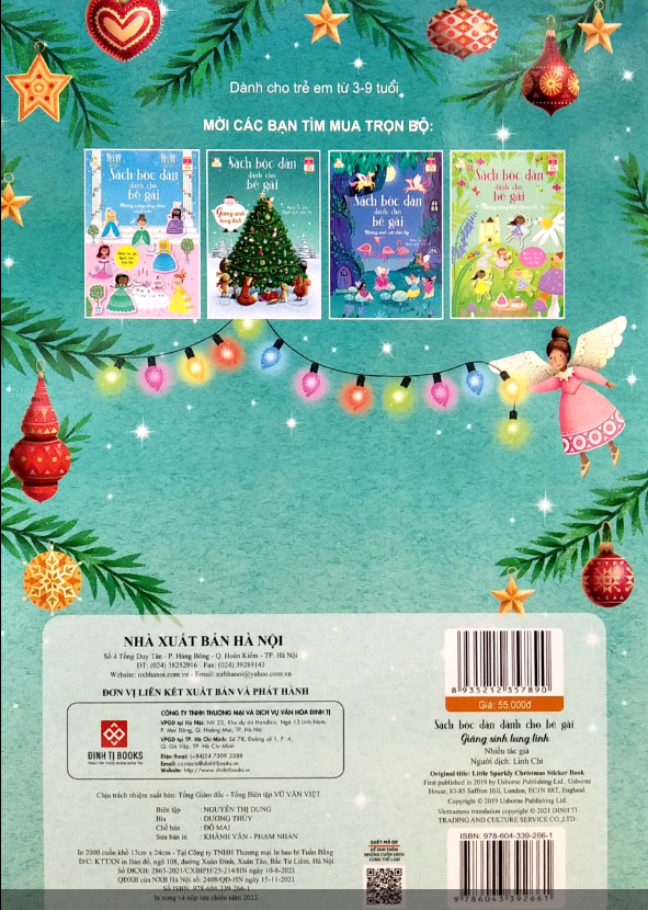 Sách Bóc Dán Dành Cho Bé Gái - Giáng Sinh Lung Linh